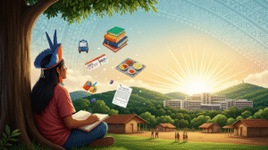 Low-income indigenous student funding Brazil