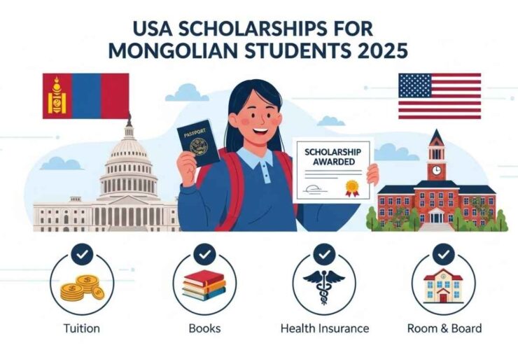 USA scholarships for Mongolian students 2025